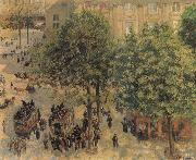Camille Pissarro Place du Theatre Francais in Paris oil painting on canvas